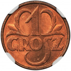 1 grosz 1931 - NGC MS67 RD