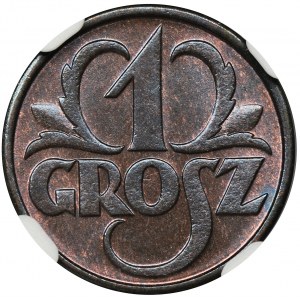 1 grosz 1932 - NGC MS65 BN