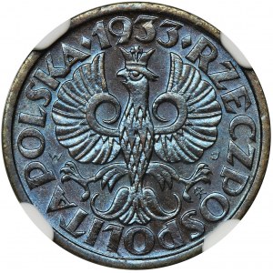 1 grosz 1933 - NGC MS66 BN