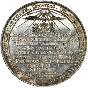 Władysław IV Waza, Medal zaślubinowy 1646 - RZADKI, PIĘKNY