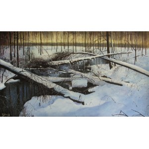 Konrad Hamada, Wald im Winter