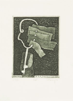 Eidrigevicius Stasys (ur. 1949 r.), Ex libris P. J. J. Peijnenburg, 1983 r.