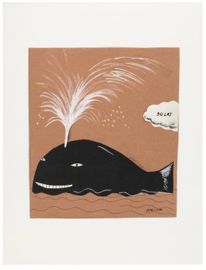 Bakuła Hanna (ur. 1950 r.), Projekt kartki urodzinowej-wieloryb
