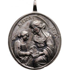 Církevní medaile - lité svátostky oválné
