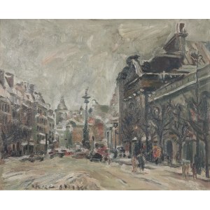 Włodzimierz ZAKRZEWSKI (1916-1992), Widok na Kolumnę Zygmunta, 1968