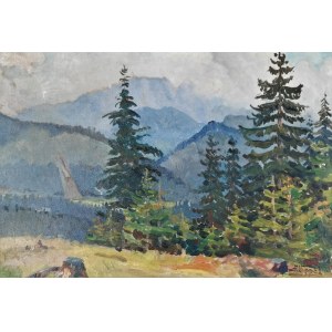 Antoni WIPPEL (1882-1969), Świerki w górach