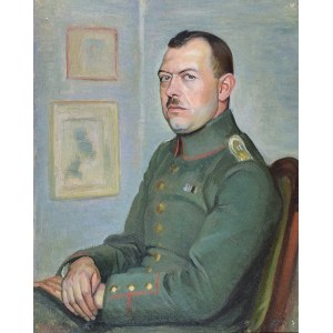 Henryk BERLEWI (1894-1967), Portret oficera, 1918