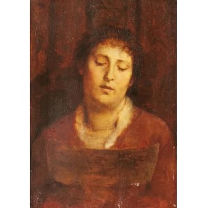 Szymon BUCHBINDER (1853-1908), Kobieta ze sznurem pereł