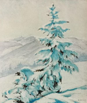 Franciszek JAŹWIECKI (1900-1946), Świerki w śniegu, 1939