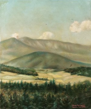Michał GACZYŃSKI (1896-?), Widok na Śnieżkę, 1949
