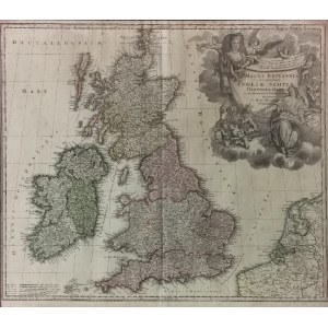 Johann Baptist HOMANN (1664-1724), Mapa Wielkiej Brytanii