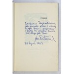 ROSTWOROWSKI Jan - Poezje 1958-1960. Z dedykacją autora. Z ilustracjami Marka Rostworowskiego. Londyn 1963.
