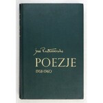 ROSTWOROWSKI Jan - Poezje 1958-1960. Z dedykacją autora. Z ilustracjami Marka Rostworowskiego. Londyn 1963.