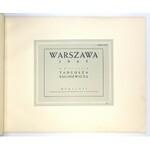 WARSZAWA 1945 w rysunkach Tadeusza Kulisiewicza. Warszawa 1947. Spółdz. Wyd. Czytelnik. folio podł., s. [6], kart 32