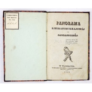 PANORAMA, [Z. 1]. s. 96. oprawa półpłótno z epoki z zachowaniem tylnej okładki broszurowej