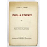 KOSIŃSKI Kazimierz - Stanisław Witkiewicz. Warszawa 1928. Skł. gł. Instytut Wyd. Bibljoteka Polska. 8, s. 542, tabl