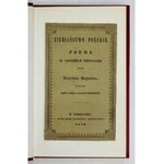 KOŹMIAN Kajetan - Ziemiaństwo polskie. Poema w czterech pieśniach. Wyd. E. Raczyńskiego. Wrocław 1839. Nakł. Z