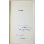 SKWARNICKI Marek - Pieśni. Dedykacja autora. Kraków 1993. WAM. 8, s. 115, [1]. broszura