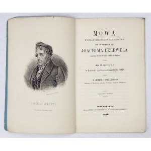 KSIĘŻARSKI Henryk - Mowa za duszę ś. p. Joachima Lelewela zmarłego w dniu 29 maja 1861 r