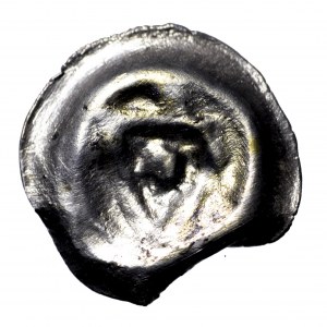Zakon Krzyżacki, brakteat tarcza zakonna z gwiazdą, 1345-1360