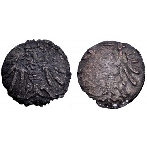 Zygmunt I Stary, zestaw 2 denarów gdańskich