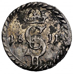 Zygmunt III Waza, dwudenar 1611, Wilno - piękny