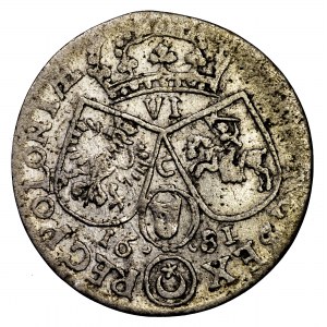 Jan III Sobieski, szóstak 1681 C, Bydgoszcz - zbroja