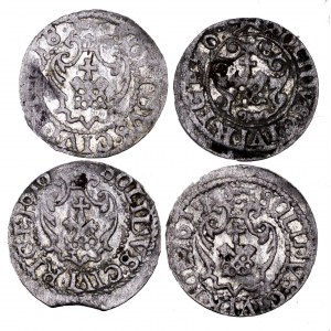 Zygmunt III Waza, zestaw 4 szelągów, Ryga