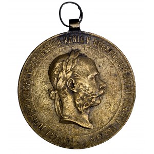 Austria, medal wojenny (Kriegsmedaille) 1873 - ładny