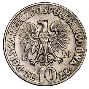 PRL, 10 złotych 1959, Kopernik - duch