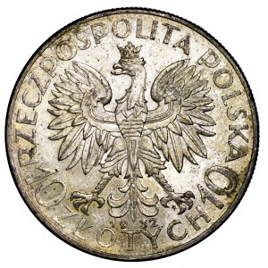 II Rzeczpospolita, 10 złotych 1932, Polonia, Warszawa - piękne