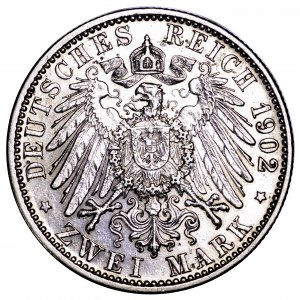 Niemcy, Badenia, 2 marki 1902 - 50 lat rządów