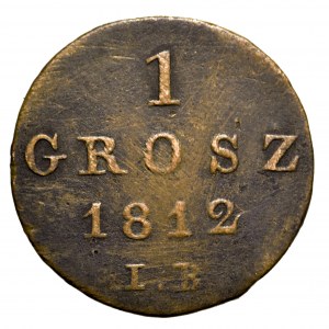 Księstwo Warszawskie, grosz 1812 IB