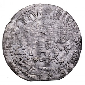 Zygmunt III Waza, grosz 1615 HW, Wilno - 2 x data, rzadki