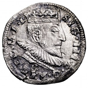 Zygmunt III Waza, trojak 1590, Wilno - Leliwa, rzadkość