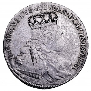 August III Sas, ort 1754 EC, Lipsk - buldogowate popiersie