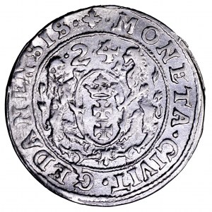 Zygmunt III Waza, ort 1624, Gdańsk - data przebita z 1623