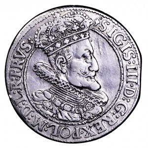 Zygmunt III Waza, ort 1615, Gdańsk - portret z szeroką kryzą
