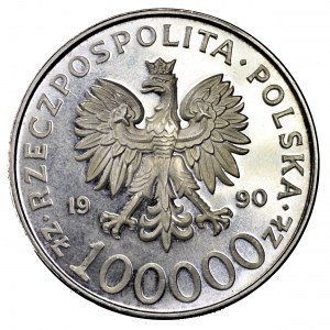 III RP, 100000 zł 1990, Solidarność - typ A