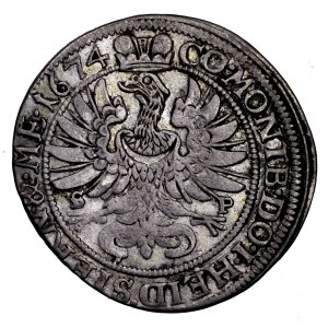 Śląsk, Sylwiusz Fryderyk, 6 krajcarów 1674, Oleśnica