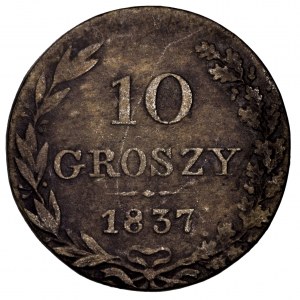 Królestwo Polskie, 10 groszy 1837 - rzadsze