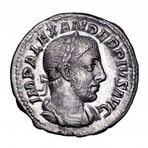 Cesarstwo Rzymskie, Aleksander Sewer, denar 235 n.e., Sol