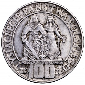 PRL, 100 złotych 1966, Mieszko i Dąbrówka - piękne