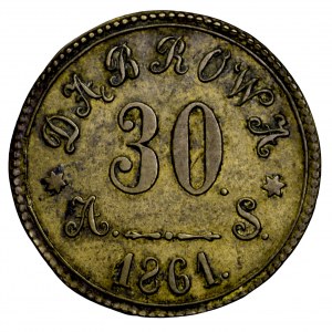 Polska, Majątek Dąbrowa, 30 kopiejek 1861 - ładne, rzadkie