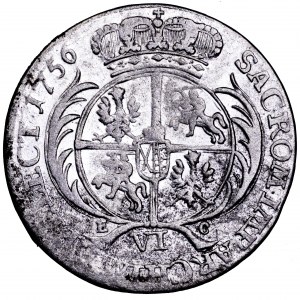 August III Sas, szóstak 1756 EC - ładny
