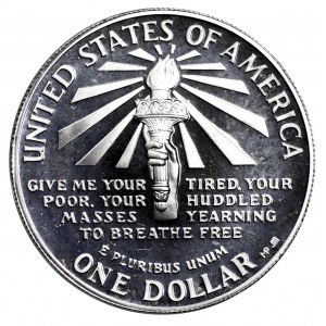 Stany Zjednoczone, dolar 1986 S, Ellis Island