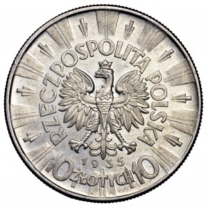 II Rzeczpospolita, 10 złotych 1935, Piłsudski