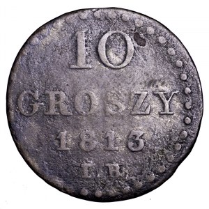 Księstwo Warszawskie, 10 groszy 1813 IB