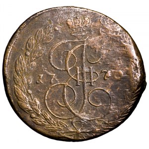 Rosja, Katarzyna II, 5 kopiejek 1777 EM