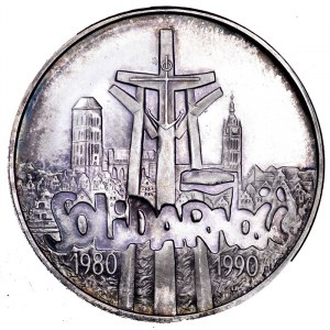 III RP, 100000 zł 1990, Solidarność - typ A